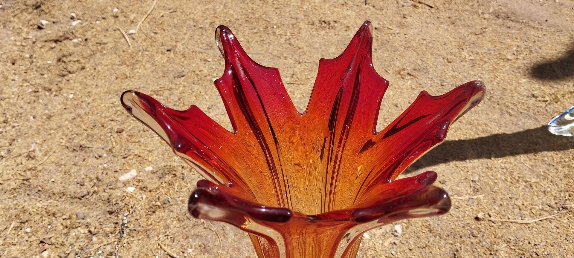 Murano glass vase