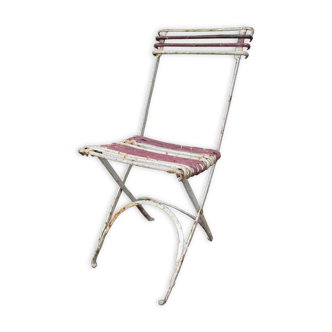 Folding garden chair wrought iron