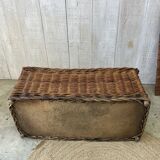 Vintage wicker chest/bench
