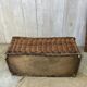 Coffre/banc en osier vintage