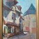 HSP table "street with old houses" early XX° Auxerre? + frame