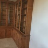 Ancien meuble de pharmacie en angle