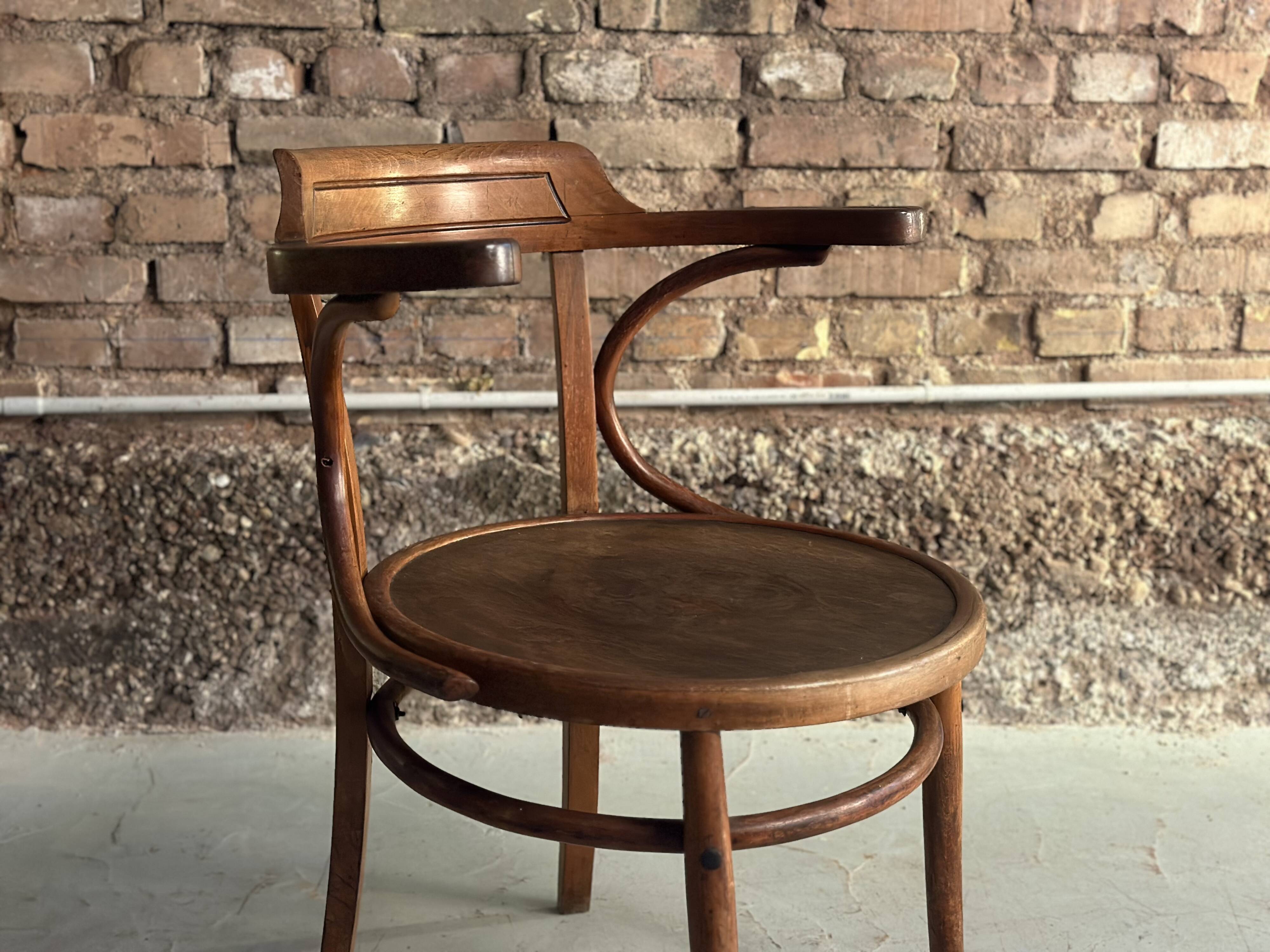 Beech armchair J&J Kohn