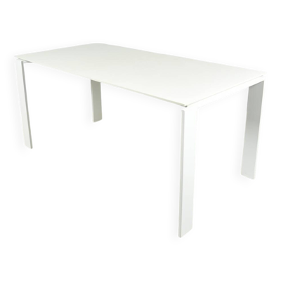 KARTELL / Table à manger italienne moderne vintage blanche / Ferruccio Laviani / 2000