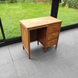 Small wooden desk three drawers