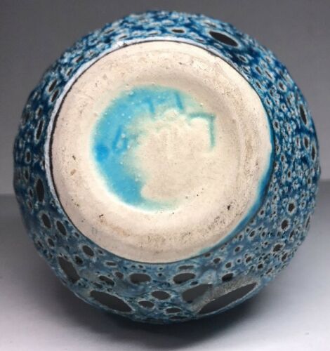 Fat jug vase lava Meerschaum retro vintage Vallauris