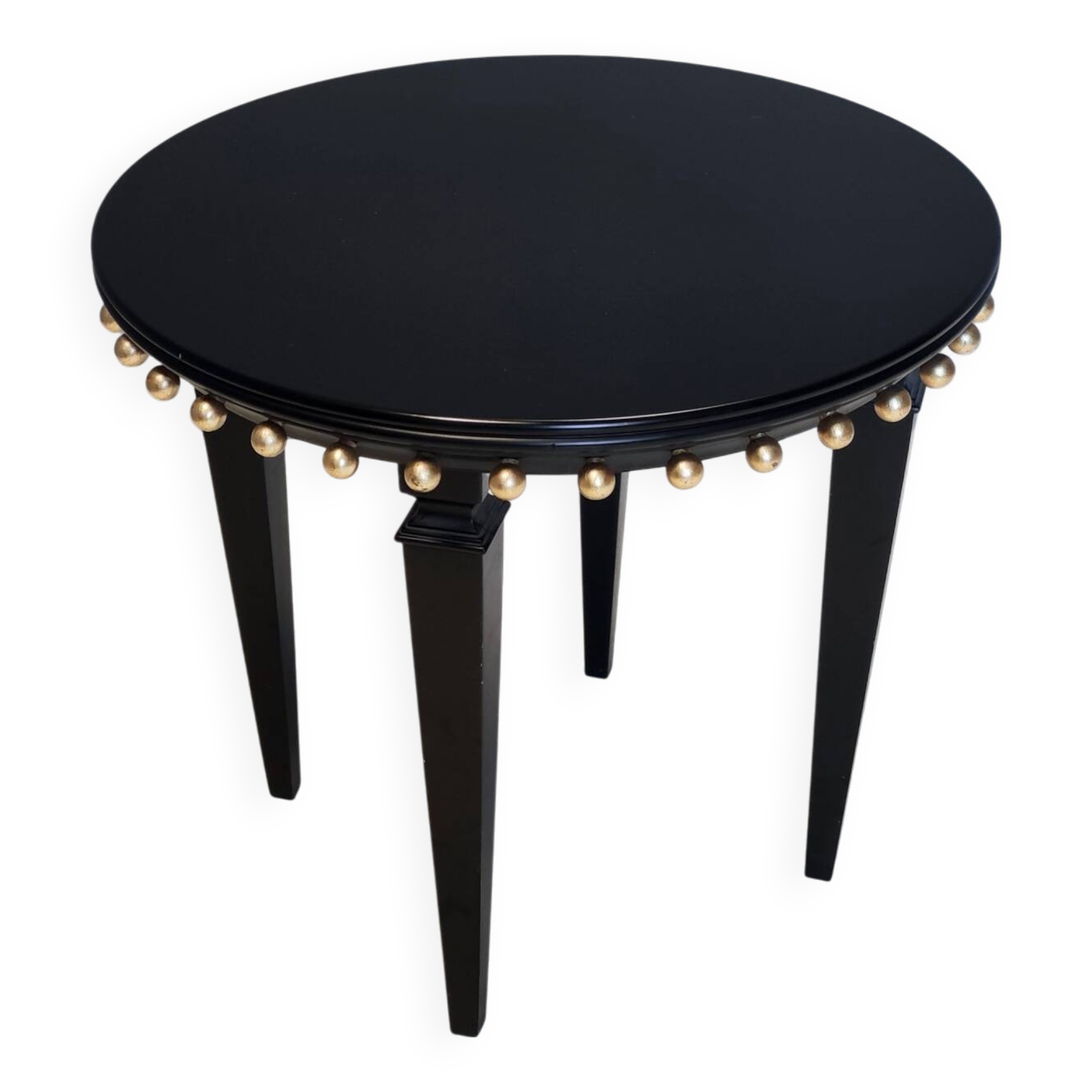 Black Ebonized Beech Coffee Table by Roberto Ventura, Italy, 2000s