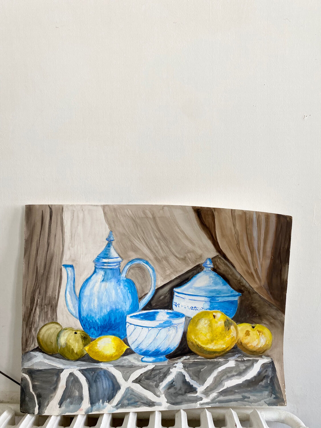 Dessin aquarelle nature morte