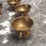 Small brass glasses - vintage