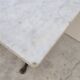 Restaurant bistro table in marble and cast iron signed godin