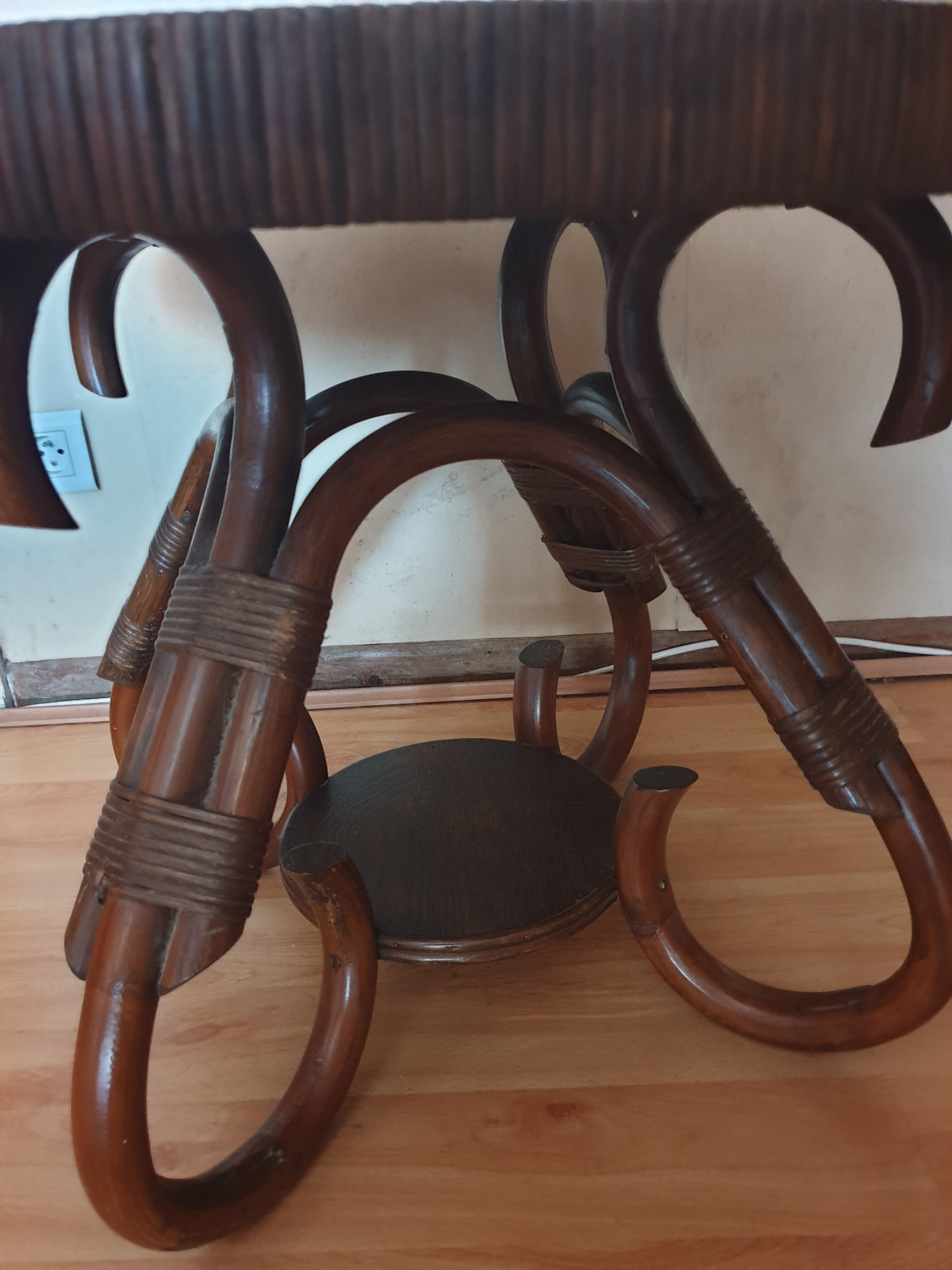 Rattan coffee table and you 60s