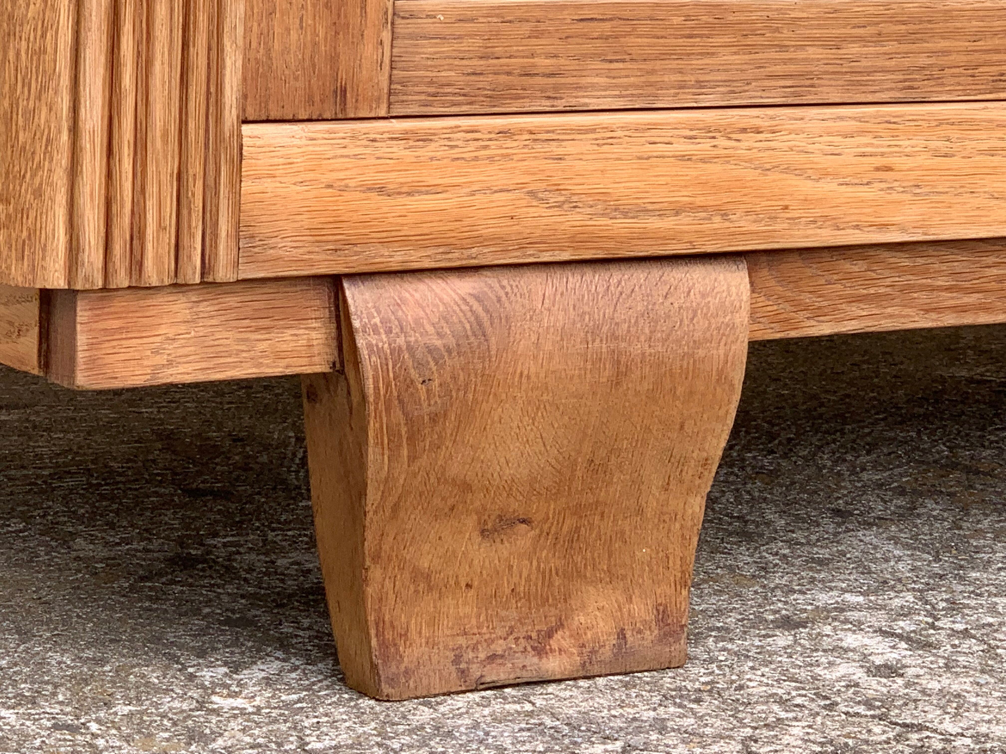 Parisian glazed wardrobe 1930 raw wood