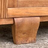 Parisian glazed wardrobe 1930 raw wood