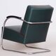 Bauhaus Chrome & Leather Armchair from Mücke-Melder, 1930s