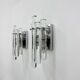 German crystal rod sconces from Kinkeldey, 1970s, set of 2