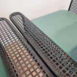 Set of Two Rare Metal Armchairs Talin Vicenza, Italy, 1970s