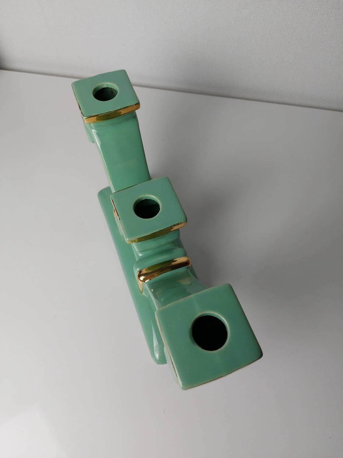 Art Deco St Clément ceramic candle holder