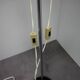 Adjustable double spotlight floor lamp "Stanislav Indra Chrome", Czechoslovakia