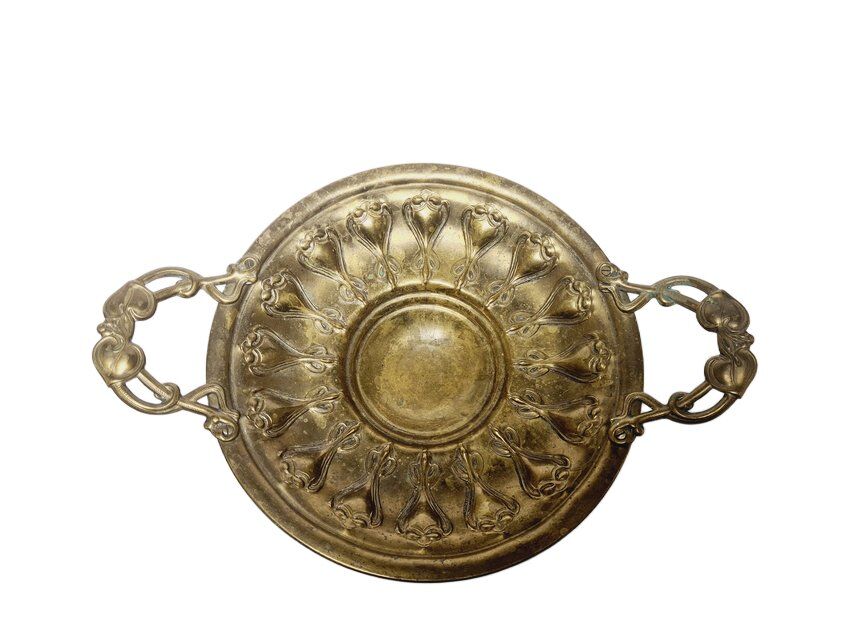 Art Nouveau fruit bowl on stand, Sweden, 1900s