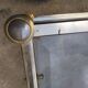 Table basse double plateau verre vintage