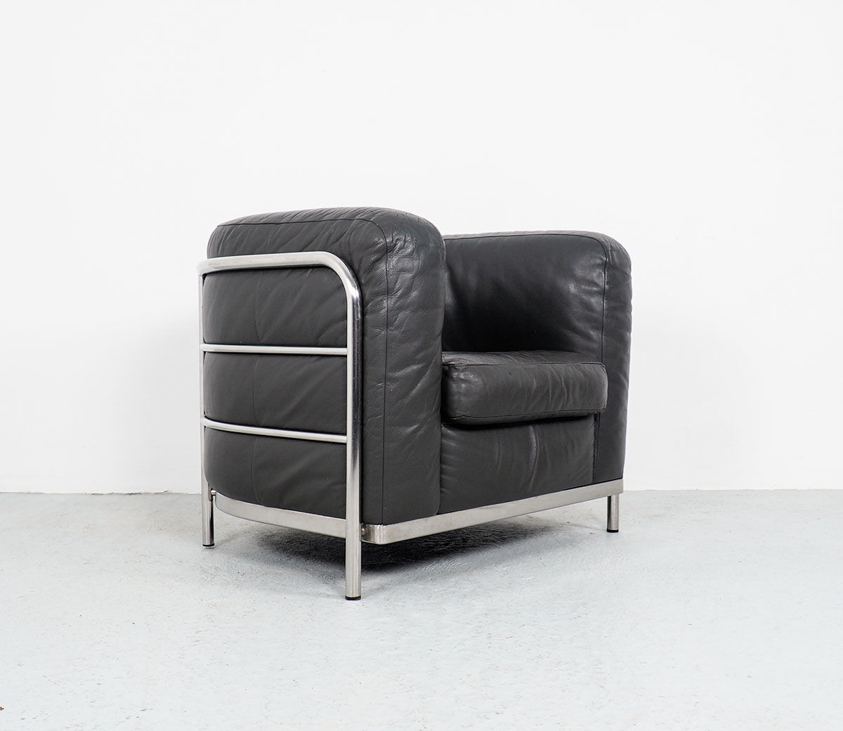 Italian Leather Onda Armchairs from Zanotta, 1980