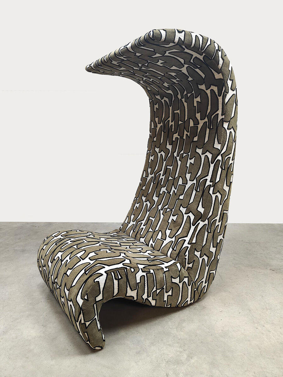 Vintage Amoebe highback lounge chair Verner Panton Vitra