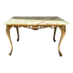 Table basse en marbre et bronze vintage