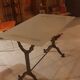 Table pied bistrot plateau verre 12mm