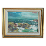 Painting signed Mannessier 1958 - seascape