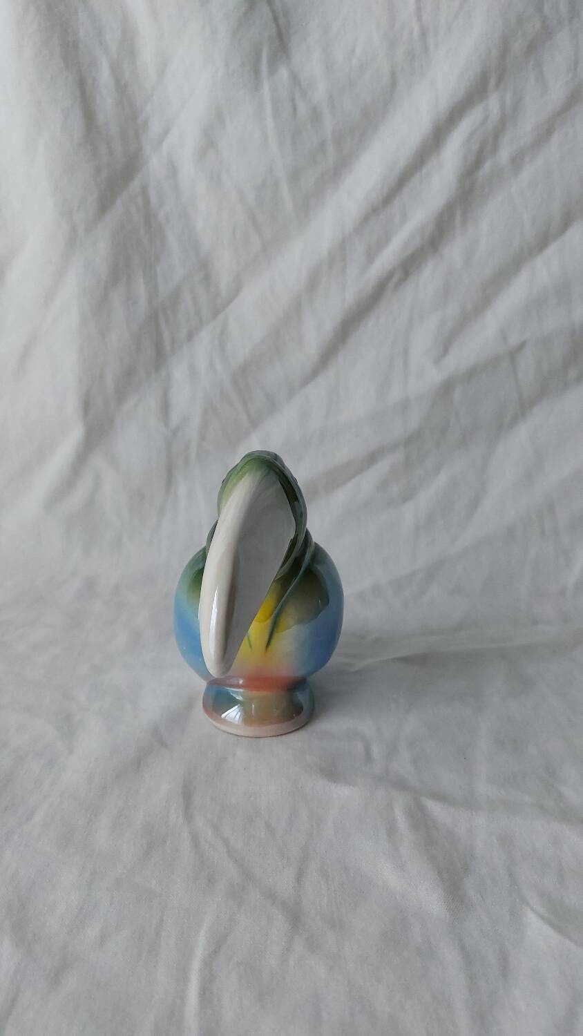 Ceramic Toucan Pastel Iridescent Enamel Decoration