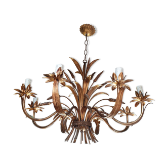 Big lustre 8 ble golden metal lights