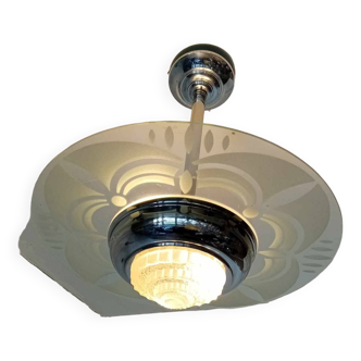 Art Deco slab chandelier 1930