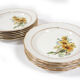 Series of 12 gien Sunflower Plates