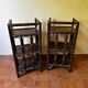 Set 2 rattan side tables / bedside tables year 50