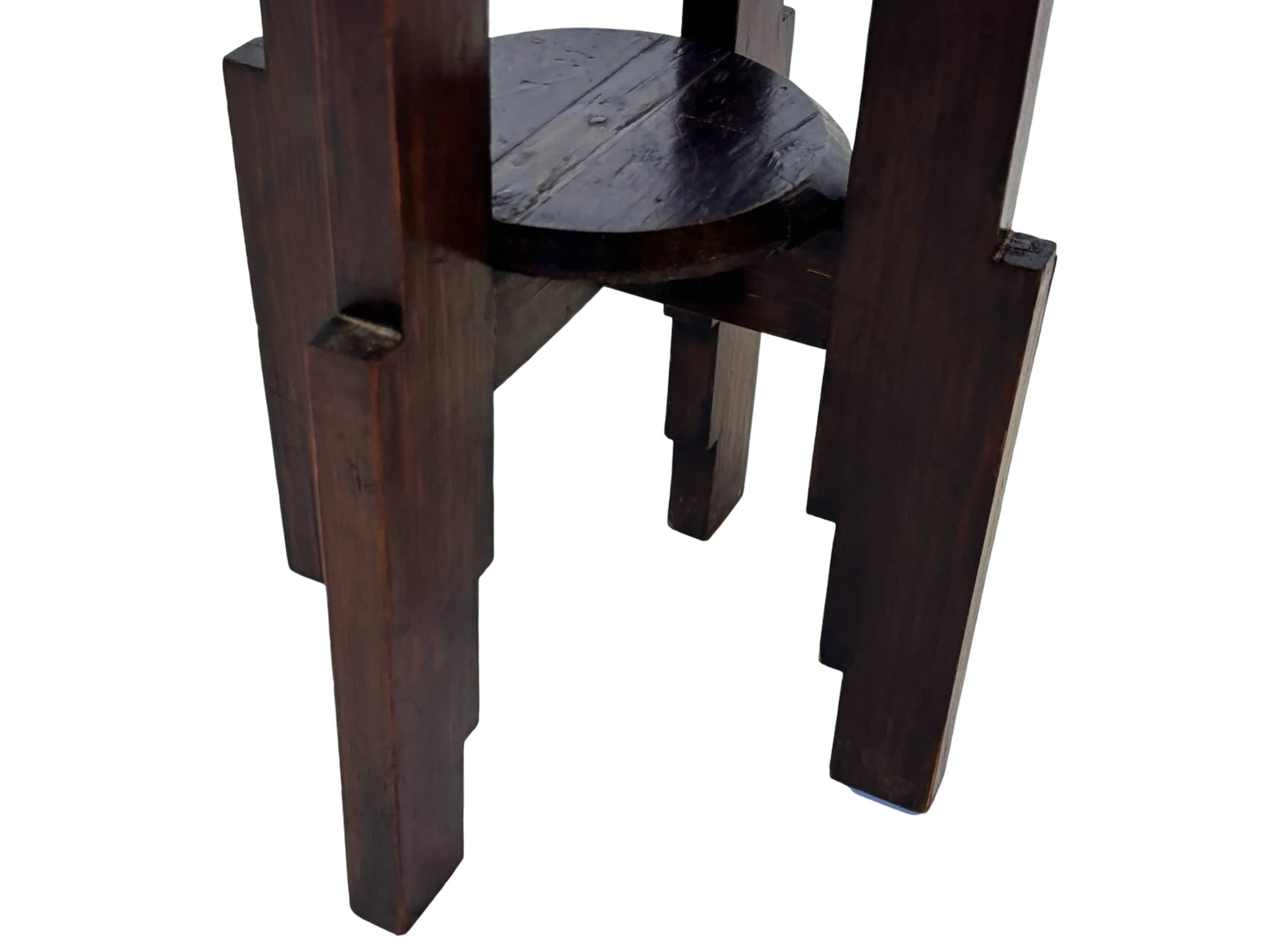 Support de plante Art Déco table d'appoint design École d'Amsterdam minimaliste