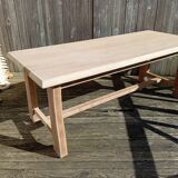 Table de ferme bois brut