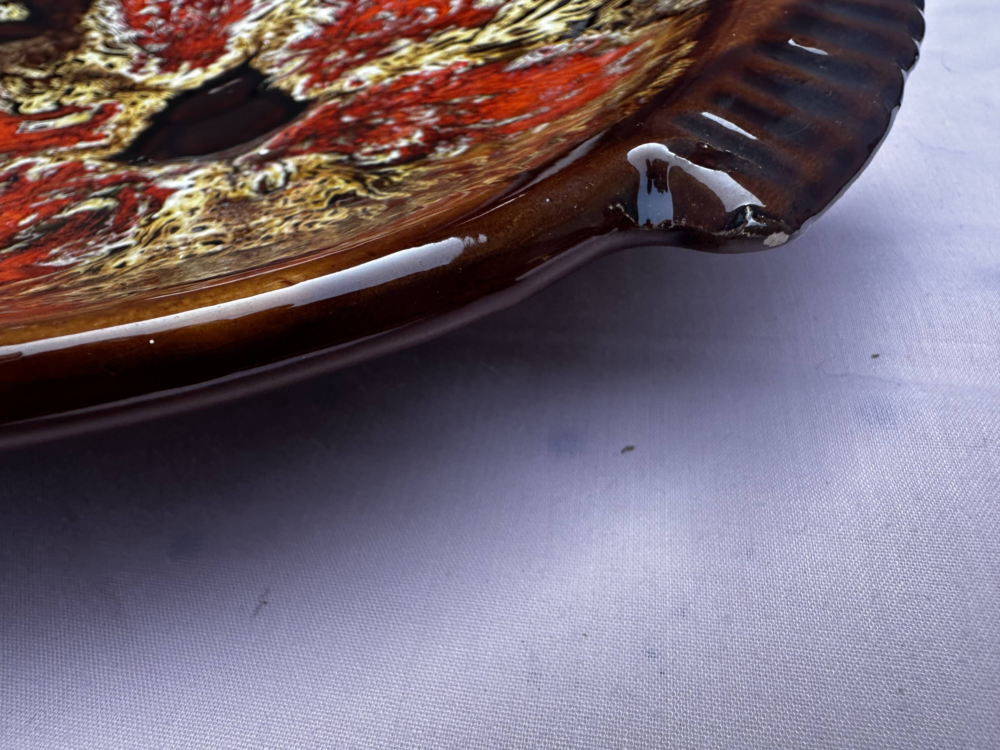 5 fish plates by Marius Giuge for Vallauris