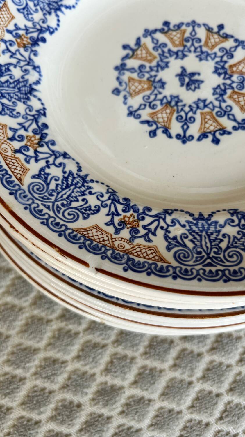 10 Longwy Rouennais iron earth plates