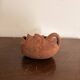 Ancient Anthropomorphic Oil Lamp Sculpture Terracotta Peru Pre-Columbian