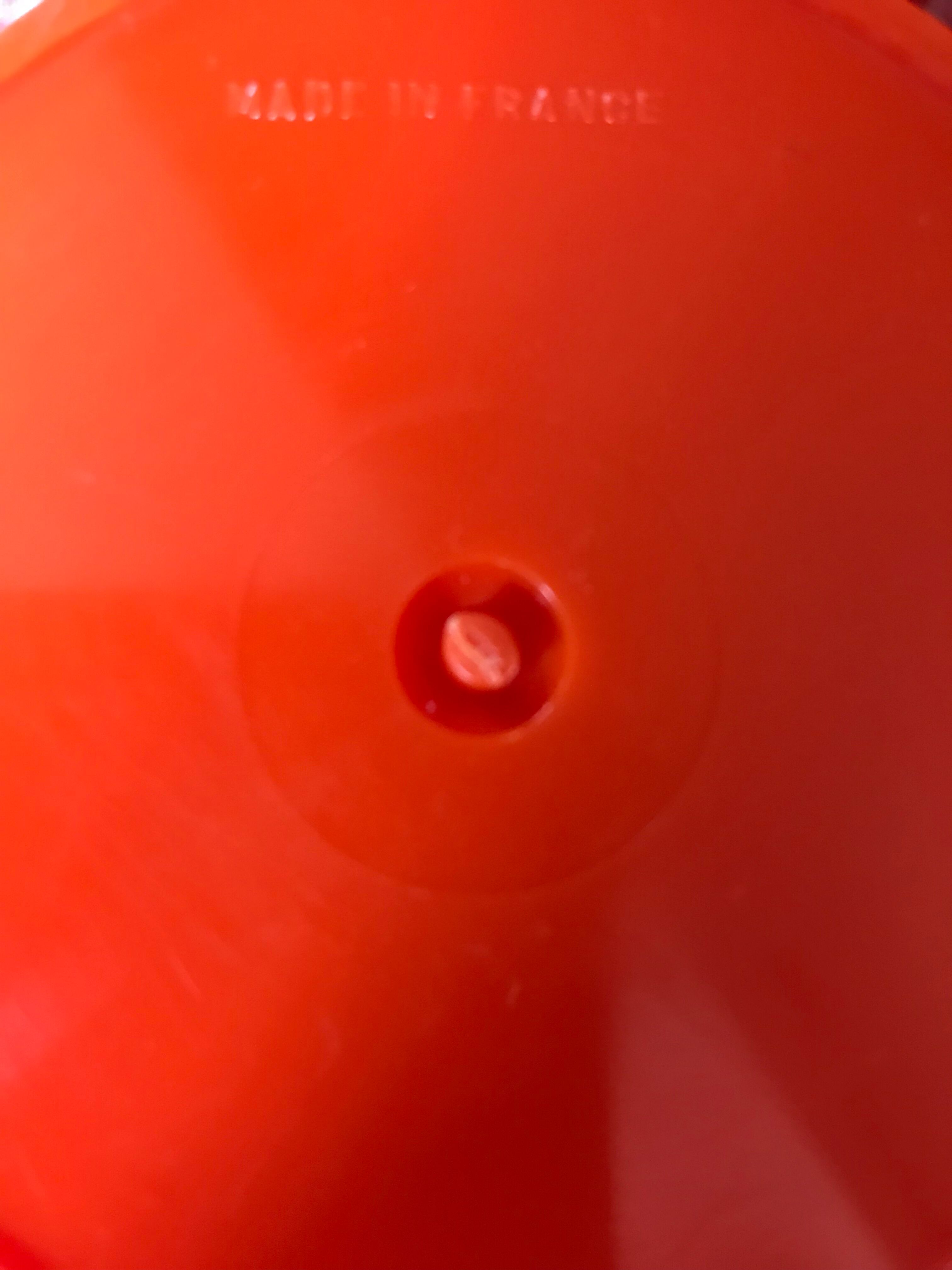 Orange vintage glacon bucket