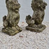 Reconstructed stone garden statues