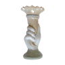 Vase main en opaline