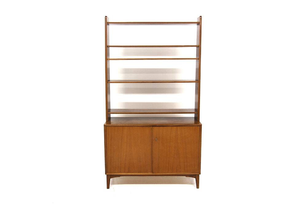 Scandinavian mahogany bookcase, Johannesborgs Möbelfabriks AB, Sweden, 1940