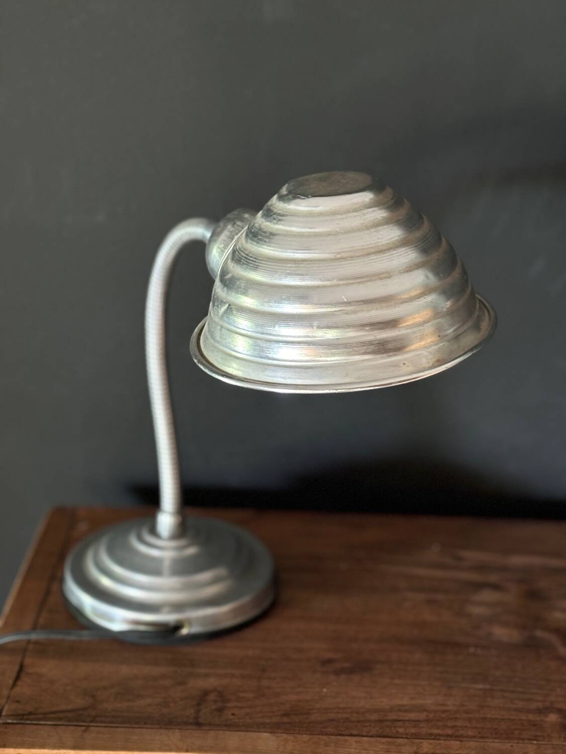 Vintage aluminum lamp