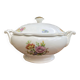 Soupière Digoin Sarreguemines motif romantique