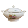 Soupière Digoin Sarreguemines motif romantique