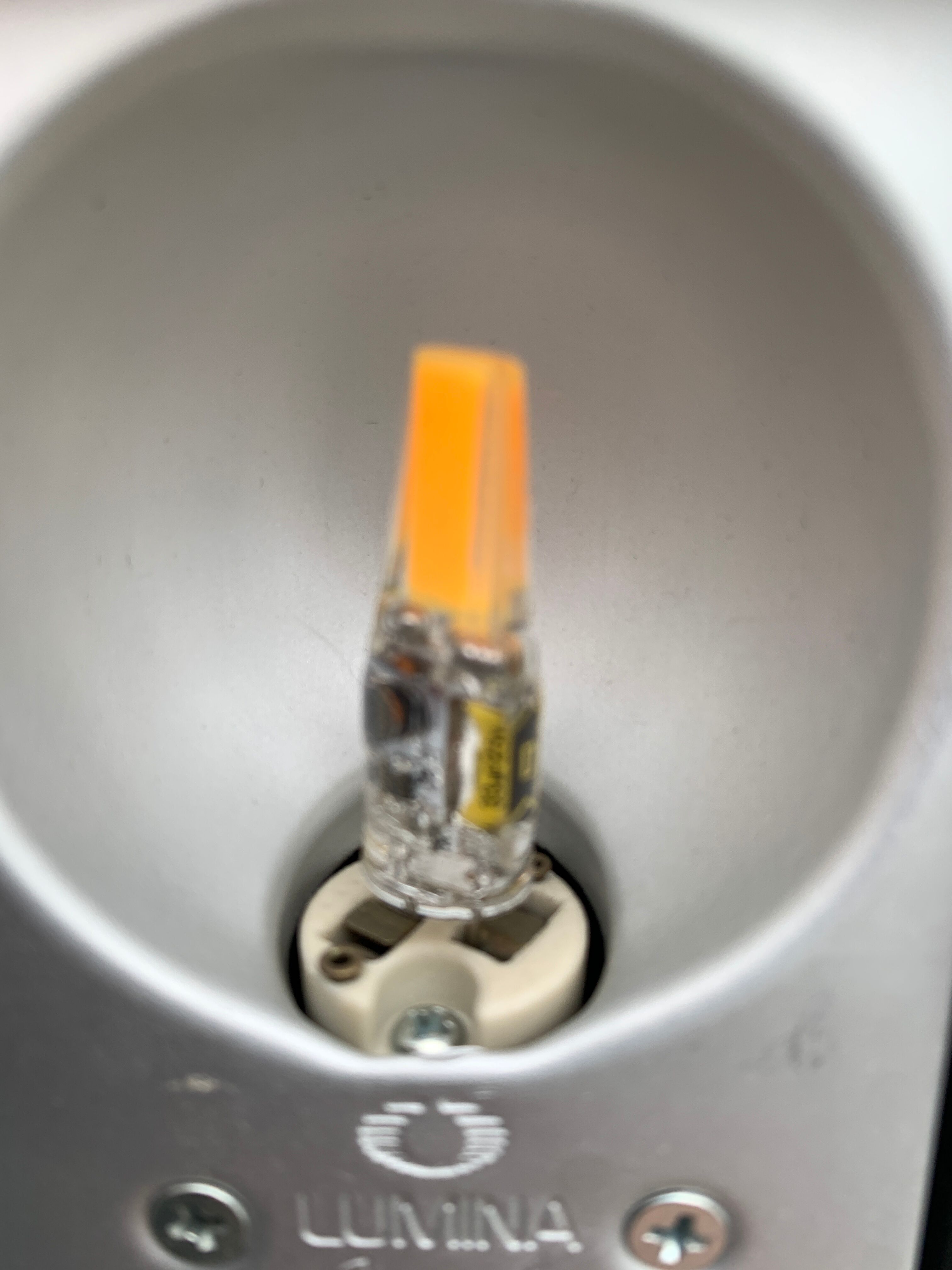 Lumina floor lamp, Daphine Terra Dimmer, Italian design Tommaso Cimini, 1970