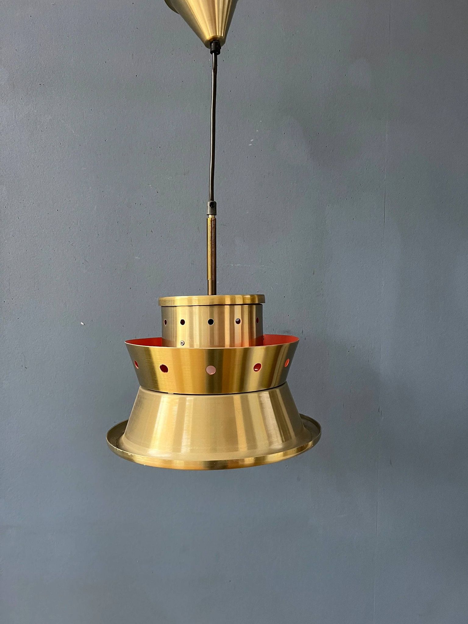 Suspension Space Age metallic Doria Leuchten