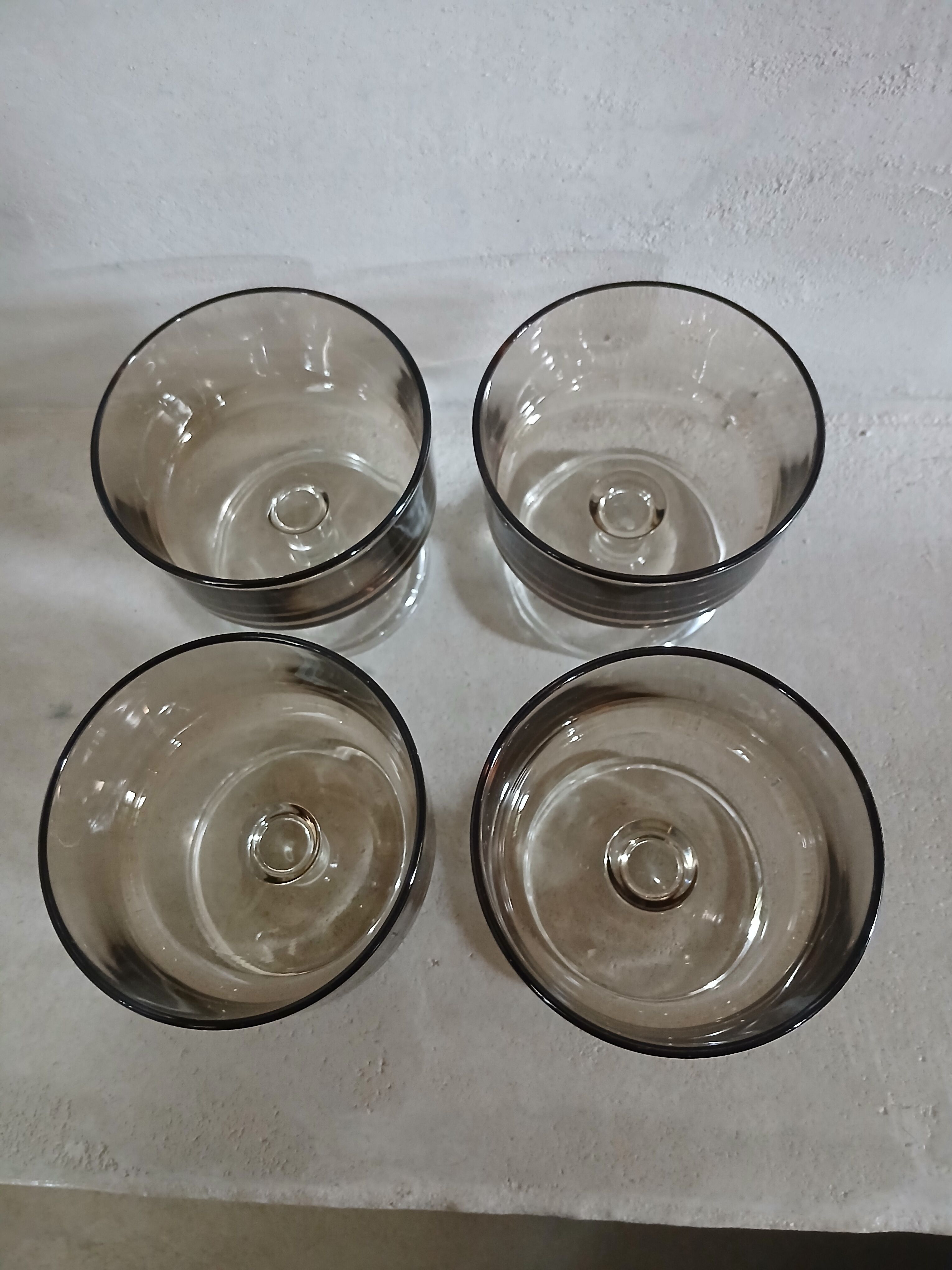 4 coupes à champagne vintages