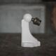 Vintage wall light, porcelain wall sconce, bracket, Art Deco.